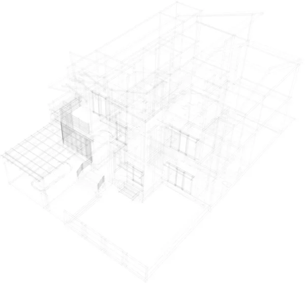 抽象的な建築壁紙やデジタル背景 — ストックベクタ