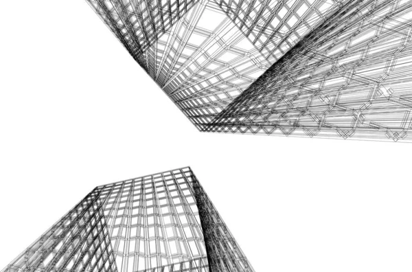 Abstract Architectonisch Behang Digitale Achtergrond — Stockvector