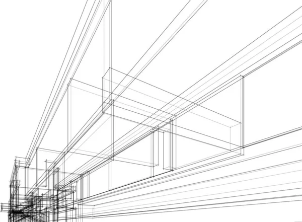 Abstrakcyjna Tapeta Architektoniczna Tło Cyfrowe — Wektor stockowy