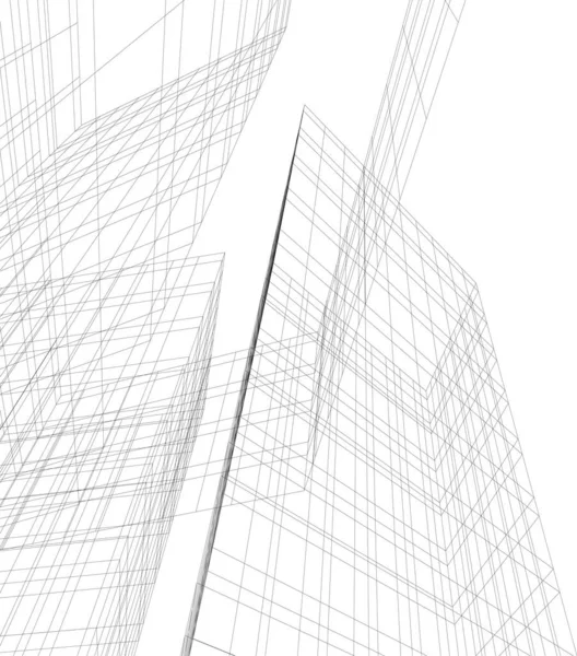 Abstract Architectonisch Behang Digitale Achtergrond — Stockvector