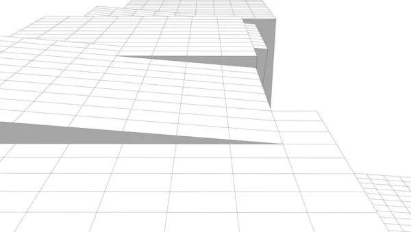 Abstrakt Arkitektoniska Tapeter Digital Bakgrund — Stock vektor