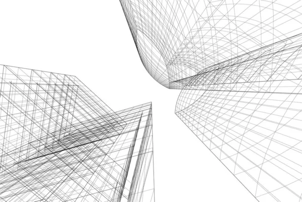 Абстрактные Архитектурные Обои Цифровой Фон — стоковый вектор