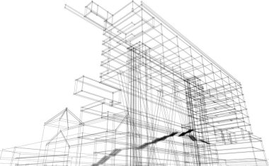 soyut mimari duvar kağıdı, dijital arkaplan