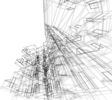 soyut mimari duvar kağıdı, dijital arkaplan