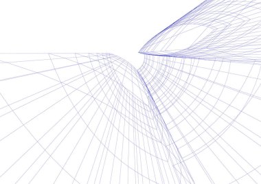 soyut mimari duvar kağıdı tasarımı, dijital konsept arkaplan