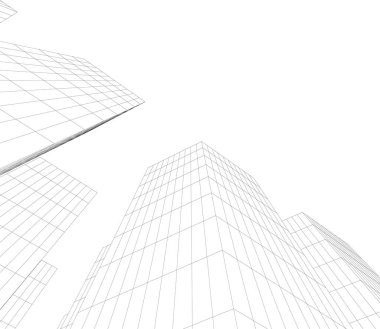 soyut mimari duvar kağıdı tasarımı, dijital konsept arkaplan