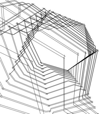 soyut mimari duvar kağıdı, dijital arkaplan