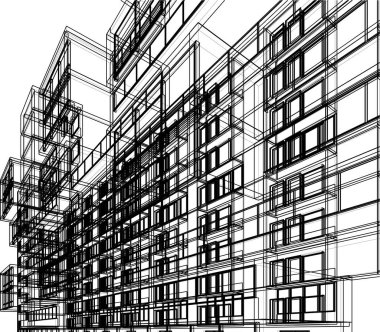 soyut mimari duvar kağıdı, dijital arkaplan