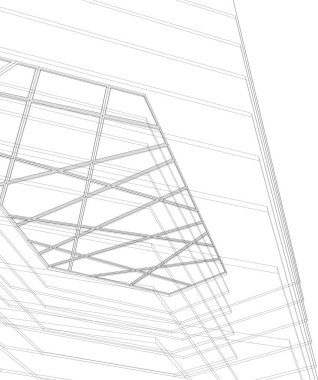 soyut mimari duvar kağıdı tasarımı, dijital konsept arkaplan