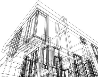 soyut mimari duvar kağıdı, dijital arkaplan