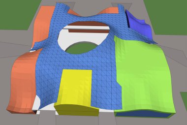 soyut mimari duvar kağıdı, dijital arkaplan