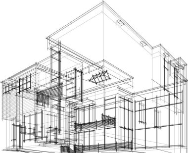 soyut mimari duvar kağıdı, dijital arkaplan