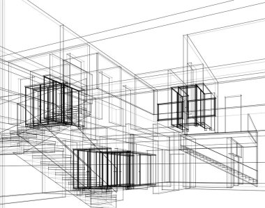 soyut mimari duvar kağıdı, dijital arkaplan