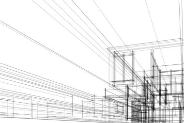 soyut mimari duvar kağıdı, dijital arkaplan