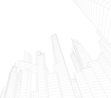 soyut mimari duvar kağıdı tasarımı, dijital konsept arkaplan