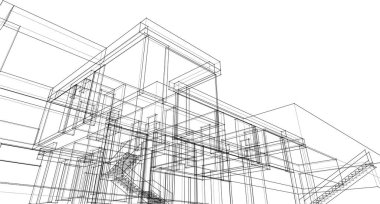 soyut mimari duvar kağıdı, dijital arkaplan