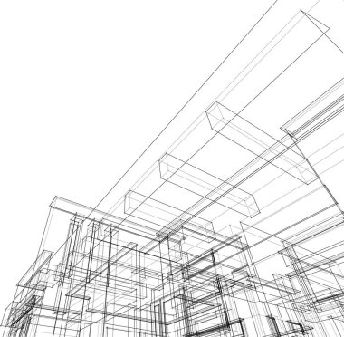 soyut mimari duvar kağıdı, dijital arkaplan