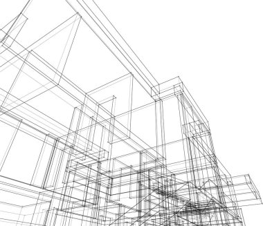 soyut mimari duvar kağıdı, dijital arkaplan