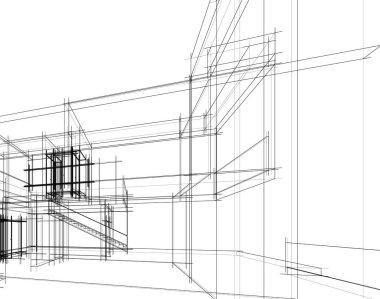 soyut mimari duvar kağıdı, dijital arkaplan