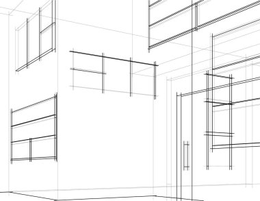 soyut mimari duvar kağıdı, dijital arkaplan