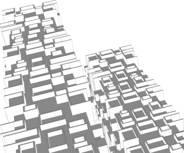 soyut mimari duvar kağıdı, dijital arkaplan