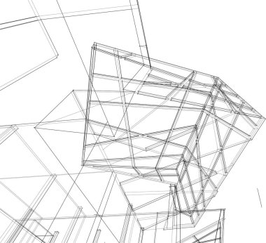 soyut mimari duvar kağıdı, dijital arkaplan