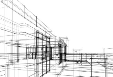 soyut mimari duvar kağıdı, dijital arkaplan