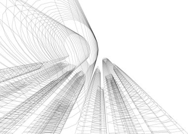 soyut mimari duvar kağıdı, dijital arkaplan