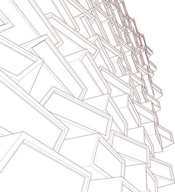 soyut mimari duvar kağıdı, dijital arkaplan