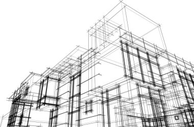 soyut mimari duvar kağıdı, dijital arkaplan