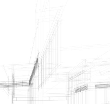 soyut mimari duvar kağıdı tasarımı, dijital konsept arkaplan