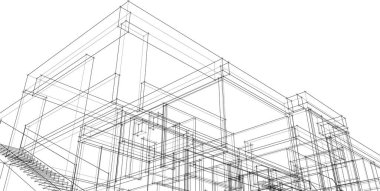 soyut mimari duvar kağıdı, dijital arkaplan