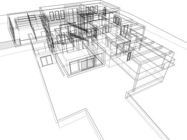 soyut mimari duvar kağıdı, dijital arkaplan