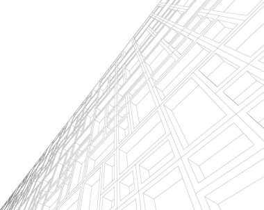 soyut mimari duvar kağıdı tasarımı, dijital konsept arkaplan