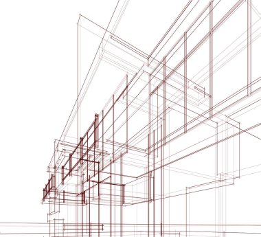 soyut mimari duvar kağıdı konsepti, dijital arkaplan