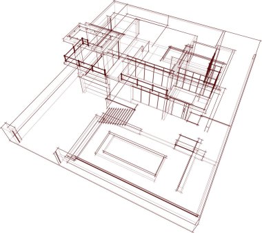soyut mimari duvar kağıdı konsepti, dijital arkaplan