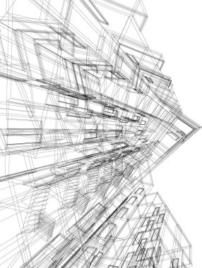 soyut mimari duvar kağıdı, dijital arkaplan