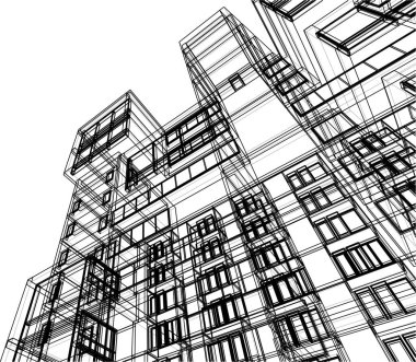 soyut mimari duvar kağıdı, dijital arkaplan