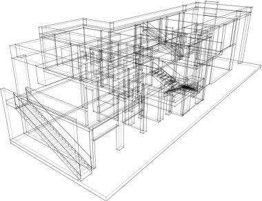 soyut mimari duvar kağıdı, dijital arkaplan