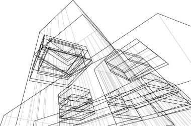 soyut mimari duvar kağıdı, dijital arkaplan