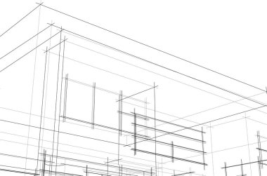 soyut mimari duvar kağıdı, dijital arkaplan