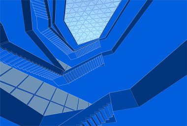 soyut mimari duvar kağıdı, dijital arkaplan