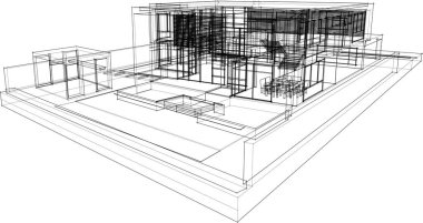 soyut mimari duvar kağıdı konsepti, dijital arkaplan
