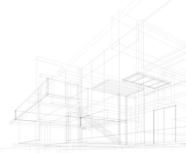 soyut mimari duvar kağıdı, dijital arkaplan