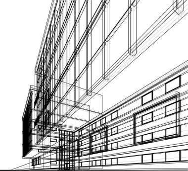 soyut mimari duvar kağıdı konsepti, dijital arkaplan