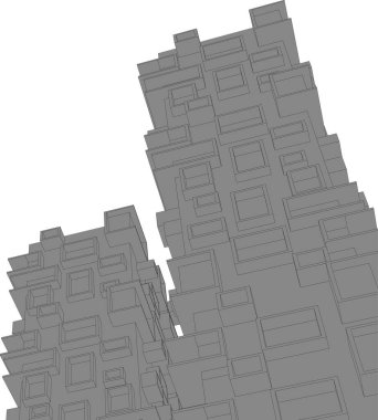 soyut mimari duvar kağıdı, dijital arkaplan