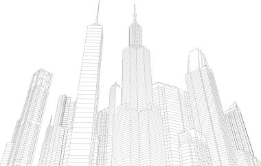 soyut mimari duvar kağıdı konsepti, dijital arkaplan