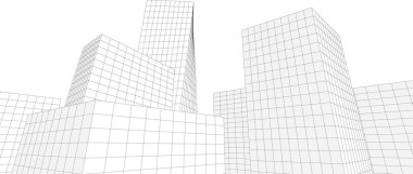 soyut mimari duvar kağıdı konsepti, dijital arkaplan