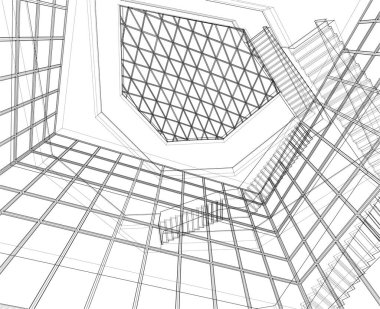 soyut mimari duvar kağıdı, dijital arkaplan