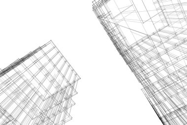 soyut mimari duvar kağıdı tasarımı, dijital konsept arkaplan